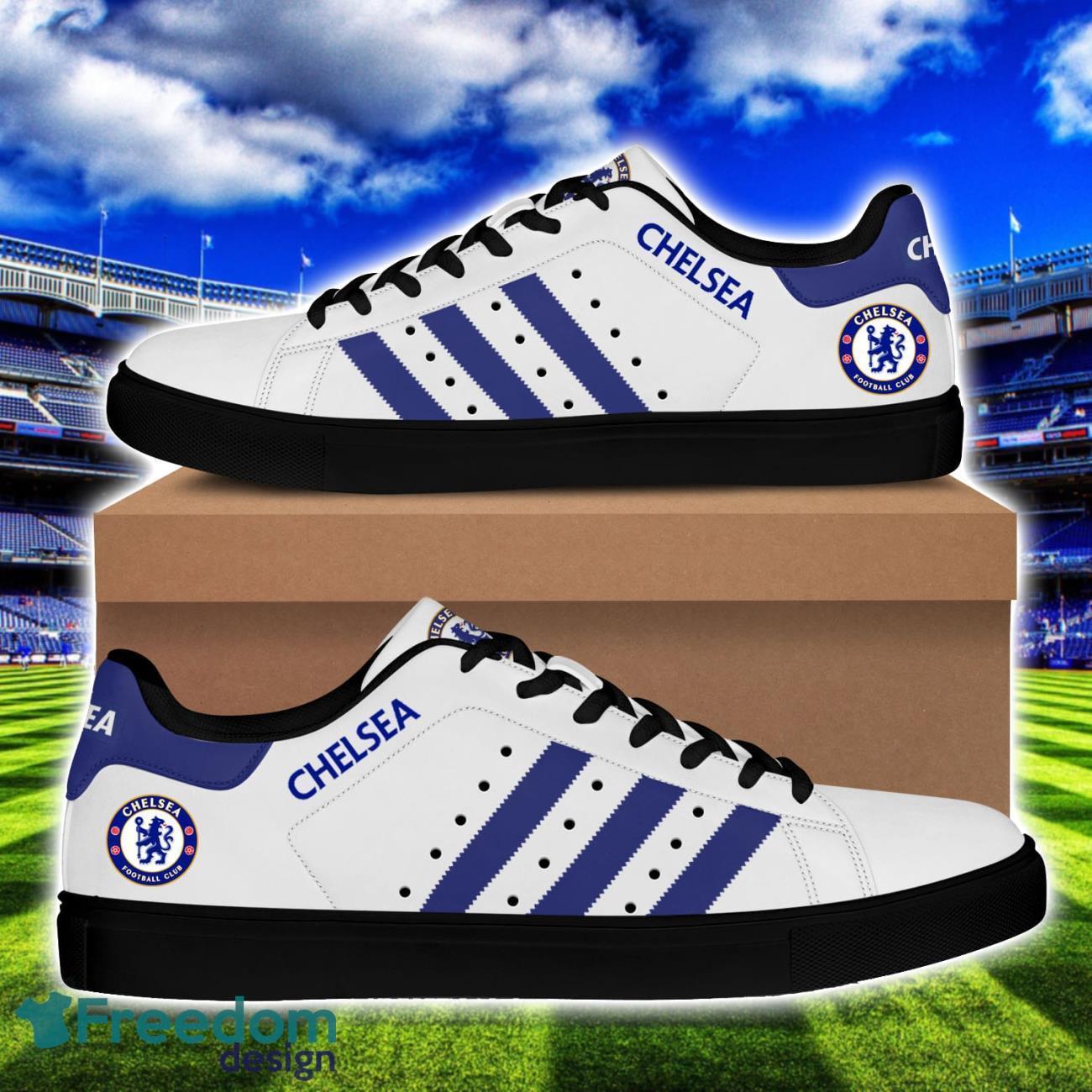 Chelsea Football Low Top Skate Shoes For Men And Women Fans Gift Shoes Product Photo 2