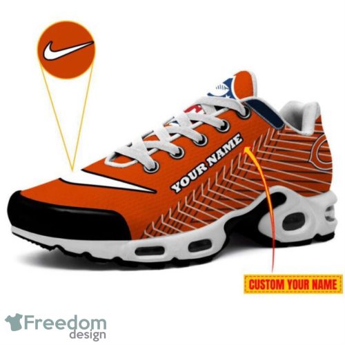 Chicago Bears Custom Name Striped Pattern Air Cushion Sneakers Product Photo 3