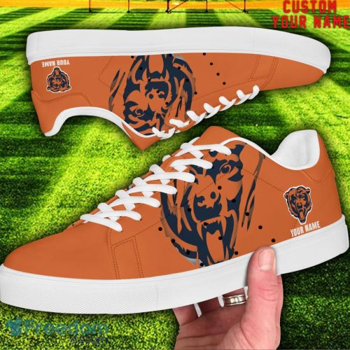 Chicago Bears NFL Custom Name Unique Gift Low Top Skate Shoes Gifts For Fans Product Photo 2