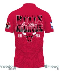 Chicago Bulls Style NBA Champs Special Designs 3D Polo Shirt Product Photo 3