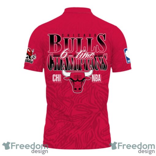 Chicago Bulls Style NBA Champs Special Designs 3D Polo Shirt Product Photo 3