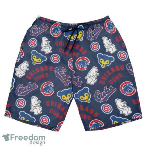 Chicago Cubs MLB Hawaii All Printed Logo 3D Hawaiian Shirt And Shorts For Team Product Photo 3