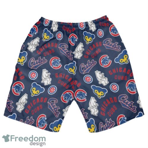 Chicago Cubs MLB Hawaii All Printed Logo 3D Hawaiian Shirt And Shorts For Team Product Photo 4