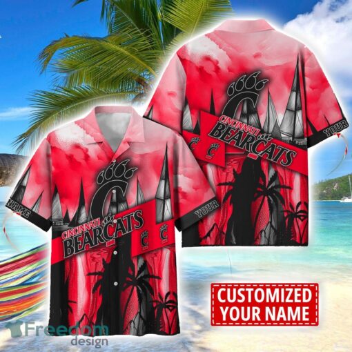 Cincinnati Bearcats Hawaii Shirt Custom Name Sports Team Beach Shirt Product Photo 1