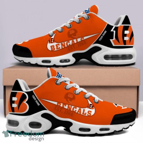 Cincinnati Bengals Est.1968 Custom Name Air Cushion Sneakers For Men And Women Product Photo 1