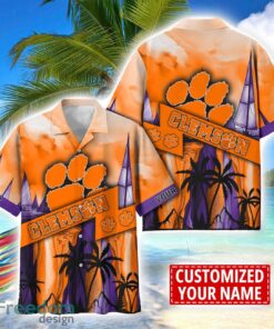 Clemson Tigers Hawaii Shirt Custom Name Sports Team Beach Shirt