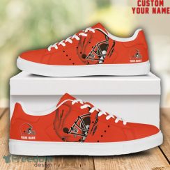 Cleveland Browns NFL Custom Name Unique Gift Low Top Skate Shoes Gifts For Fans Product Photo 1