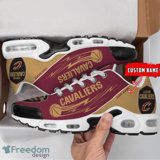 Cleveland Cavaliers NBA Air Cushion Sports Shoes Custom Name TN Sneakers For Fans Product Photo 2