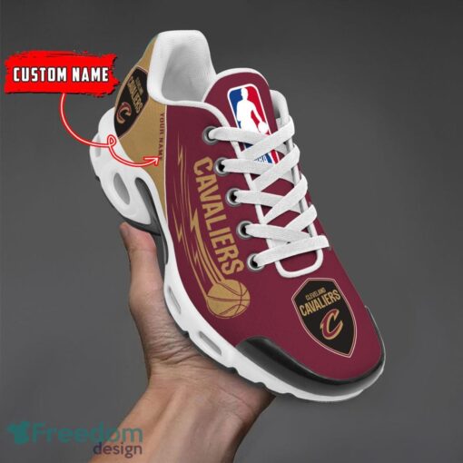 Cleveland Cavaliers NBA Air Cushion Sports Shoes Custom Name TN Sneakers For Fans Product Photo 1