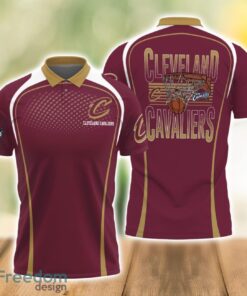 Cleveland Cavaliers Style NBA 3D Polo Shirt Gift For Men Father’s Day Gift