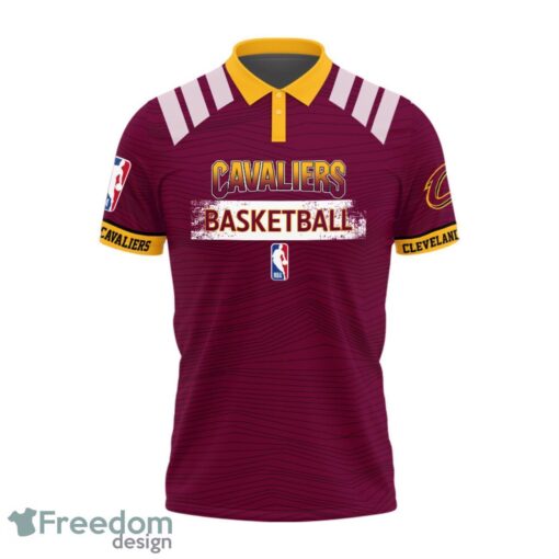 Cleveland Cavaliers Style NBA Basketball Team 3D Polo Shirt Product Photo 2