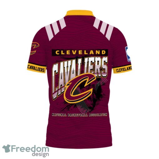 Cleveland Cavaliers Style NBA Basketball Team 3D Polo Shirt Product Photo 3