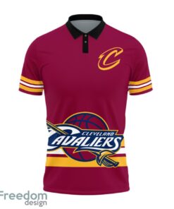 Cleveland Cavaliers Style NBA Basketball Team Black 3D Polo Shirt Special For Fans Product Photo 2