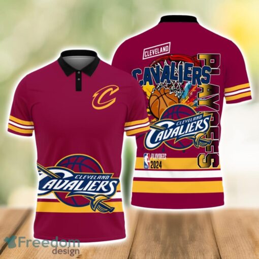 Cleveland Cavaliers Style NBA Basketball Team Black 3D Polo Shirt Special For Fans Product Photo 1