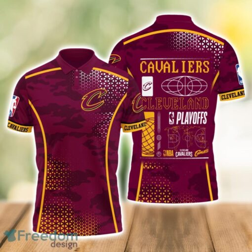 Cleveland Cavaliers Style NBA Playoffs Team Basketball 2024 Polo Shirt Product Photo 1