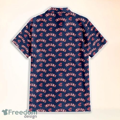 Cleveland Indians MLB Hawaii All Printed Logo 3D Hawaiian Shirt And Shorts For Team Product Photo 2