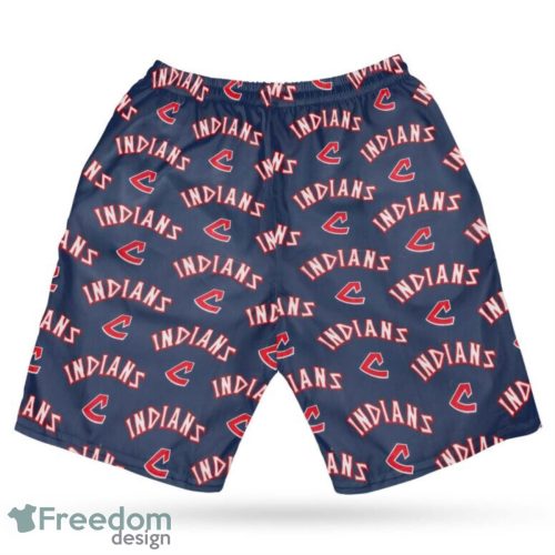 Cleveland Indians MLB Hawaii All Printed Logo 3D Hawaiian Shirt And Shorts For Team Product Photo 4