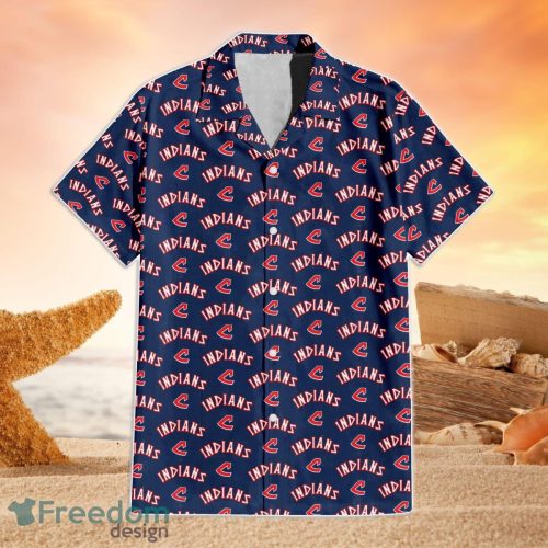 Cleveland Indians MLB Hawaii All Printed Logo 3D Hawaiian Shirt And Shorts For Team Product Photo 1