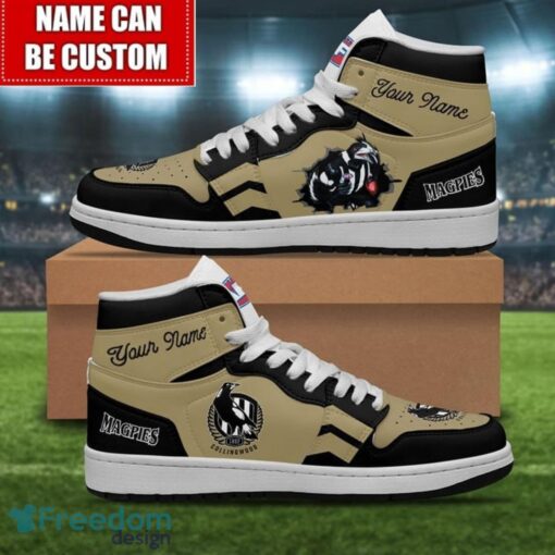 Collingwood Magpies Sneakers Custom Name Limited Air Jordan Hightop Shoes Men Women Gift Product Photo 1