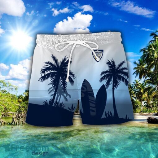 Colomiers rugby Combo Hawaiian Shirt And Shorts Surfboards Coconut Custom Name For Fans Product Photo 2