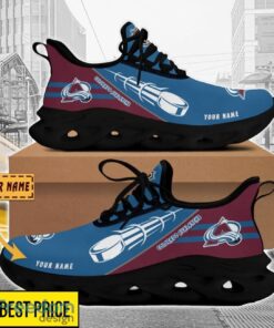 Colorado Avalanche Custom Name Sneakers Limited Max Soul Shoes For Men Women Product Photo 2