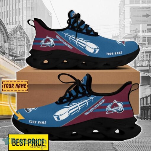 Colorado Avalanche Custom Name Sneakers Limited Max Soul Shoes For Men Women Product Photo 2