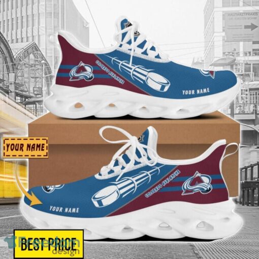 Colorado Avalanche Custom Name Sneakers Limited Max Soul Shoes For Men Women Product Photo 1