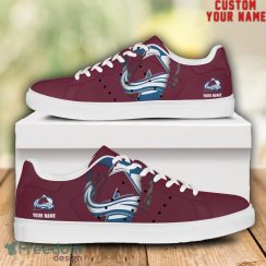 Colorado Avalanche NHL Custom Name Unique Gift Low Top Skate Shoes Gifts For Fan