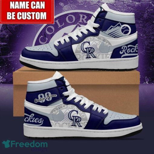 Colorado Rockies Custom Name Number Limited Air Jordan Hightop Shoes Men Women Gift Product Photo 1