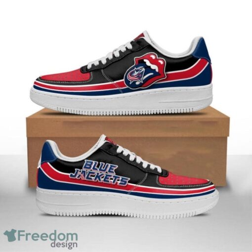 Columbus Blue Jackets Air Force Shoes Sexy Lips AF1 For Men And Women Product Photo 1