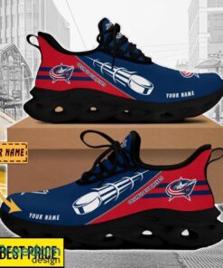 Columbus Blue Jackets Custom Name Sneakers Limited Max Soul Shoes For Men Women Product Photo 2