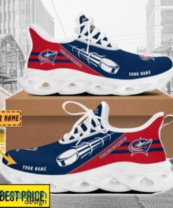 Columbus Blue Jackets Custom Name Sneakers Limited Max Soul Shoes For Men Women