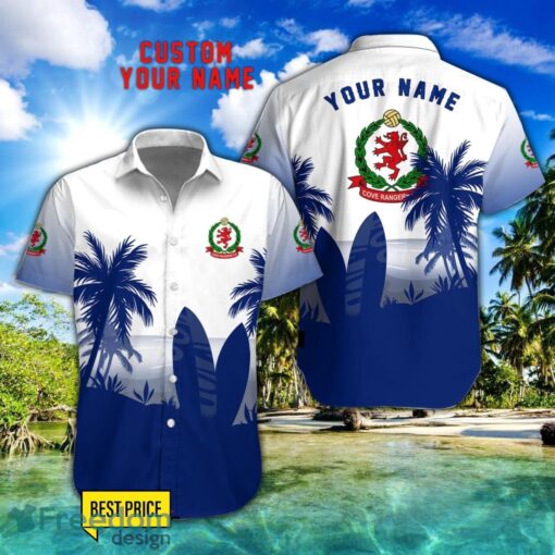 Cove Rangers F.C. Combo Hawaiian Shirt And Shorts Surfboards Coconut Custom Name For Fans Product Photo 1