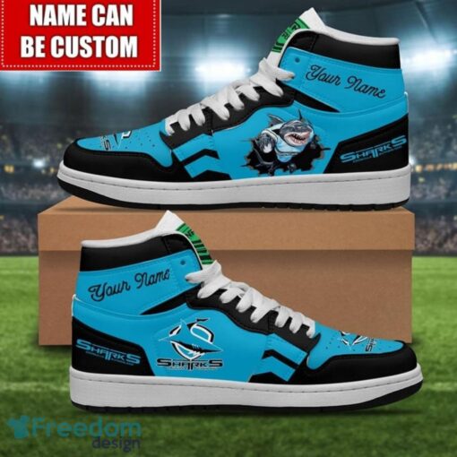 Cronulla-Sutherland Sharks Custom Name Limited Air Jordan Hightop Shoes Men Women Gift Product Photo 1