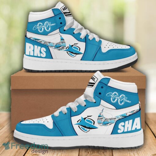 Cronulla Sutherland Sharks NRL Air Jordan 1 Hight Top Shoes For Men Women Custom Name And Number Product Photo 1