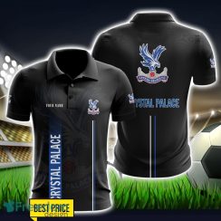 Crystal Palace F.C 3D Polo Shirt Black Color For Men