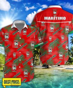 CS Marítimo 3D Hawaiian Shirt and Shorts Vinatge Tree Pattern Beach Shirt For Fans