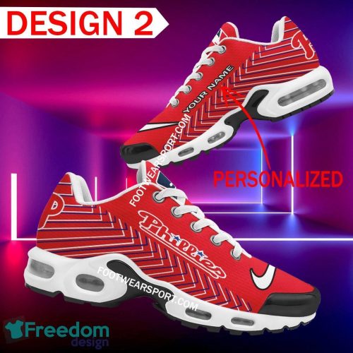 Custom Name MLB Philadelphia Phillies Air Cushion Sport Shoes TN Sneakers For Fans Sneakers Gift - MLB Philadelphia Phillies Air Cushion Sport Shoes Style 2 TN Sneakers