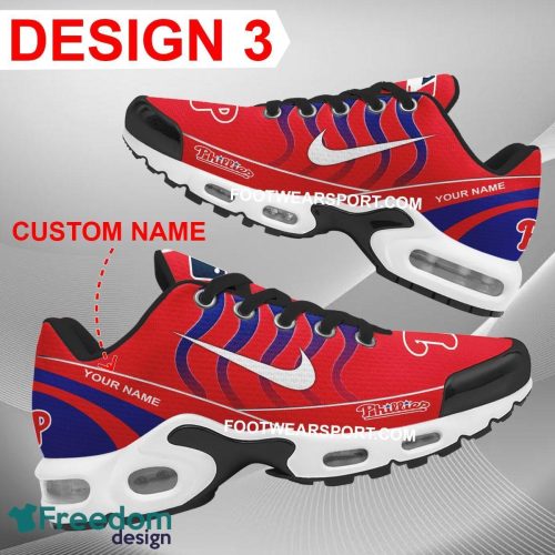 Custom Name MLB Philadelphia Phillies Air Cushion Sport Shoes TN Sneakers For Fans Sneakers Gift - MLB Philadelphia Phillies Air Cushion Sport Shoes Style 3 TN Sneakers