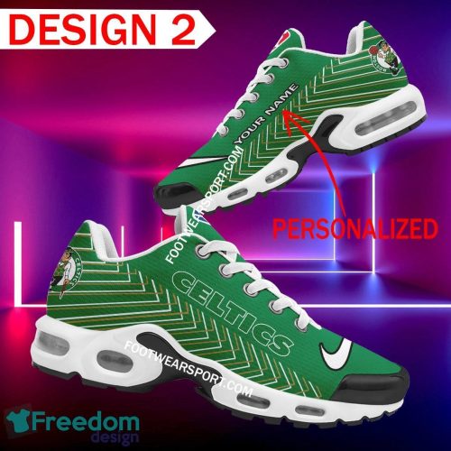 Custom Name NBA Boston Celtics Air Cushion Sport Shoes TN Sneakers Gift For Men Women Fans - NBA Boston Celtics Air Cushion Sport Shoes Style 2 TN Sneakers