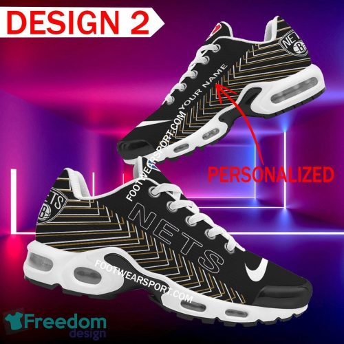 Custom Name NBA Brooklyn Nets Air Cushion Sport Shoes TN Sneakers All Over Print - NBA Brooklyn Nets Air Cushion Sport Shoes Style 2 TN Sneakers