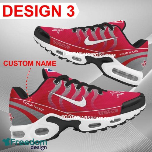 Custom Name NBA Houston Rockets Air Cushion Sport Shoes TN Sneakers Gift For Men Women Fans - NBA Houston Rockets Air Cushion Sport Shoes Style 3 TN Sneakers