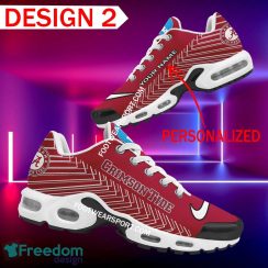 Custom Name NCAA Alabama Crimson Tide Air Cushion Sport Shoes TN Sneakers All Over Print - NCAA Alabama Crimson Tide Air Cushion Sport Shoes Style 2 TN Sneakers