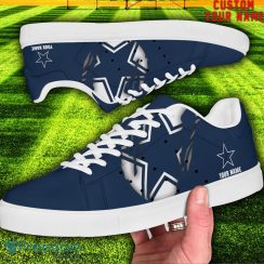 Dallas Cowboys NFL Custom Name Unique Gift Low Top Skate Shoes Gifts For Fans Product Photo 2