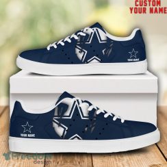 Dallas Cowboys NFL Custom Name Unique Gift Low Top Skate Shoes Gifts For Fans