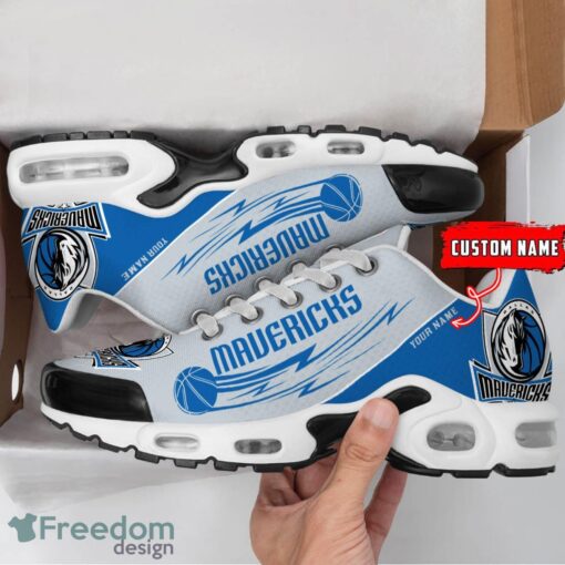 Dallas Mavericks NBA Air Cushion Sports Shoes Custom Name TN Sneakers For Fans Product Photo 2