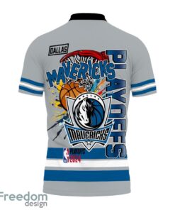 Dallas Mavericks Style NBA Basketball Team Black 3D Polo Shirt Special For Fans Product Photo 3