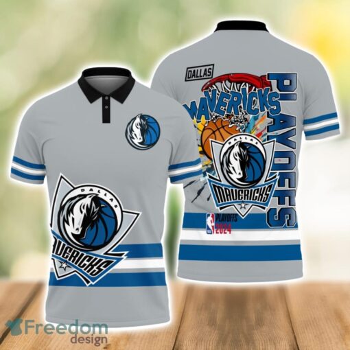 Dallas Mavericks Style NBA Basketball Team Black 3D Polo Shirt Special For Fans Product Photo 1