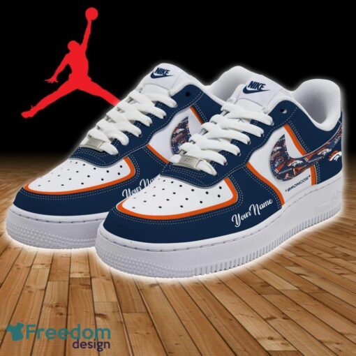 Denver Broncos NFL Air Force 1 Shoes For Men Women Fans Gift AF1 Sneaker Custom Name - Denver Broncos Personalized NFL Air Force 1 Shoes_3