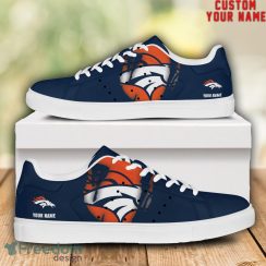 Denver Broncos NFL Custom Name Unique Gift Low Top Skate Shoes Gifts For Fans Product Photo 1